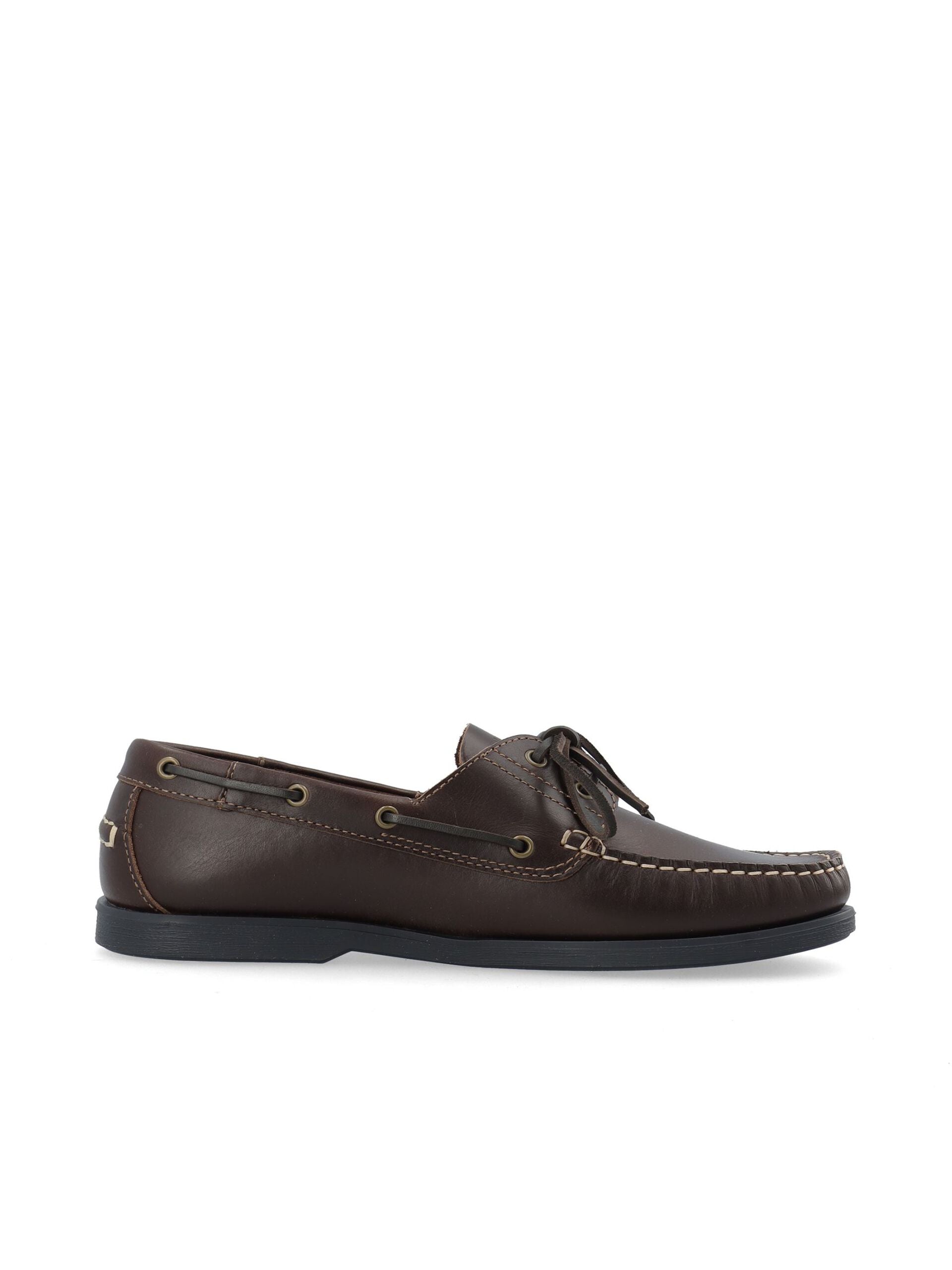 WHITE - BIAIBIZA Boat Shoe Pull Up Leather