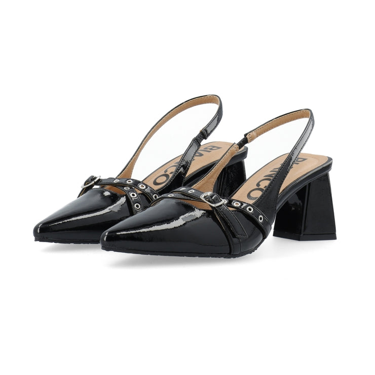 BIANCO - BIAMARALYN Buckle Slingback Faux Leather