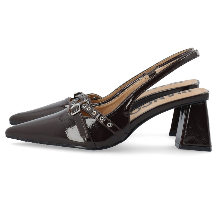 BIANCO - BIAMARALYN Buckle Slingback Faux Leather