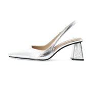 BIANCO - BIAMARALYN Slingback Metallic