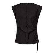 CO'COUTURE - SAGACC PLEAT TOP MID GREY