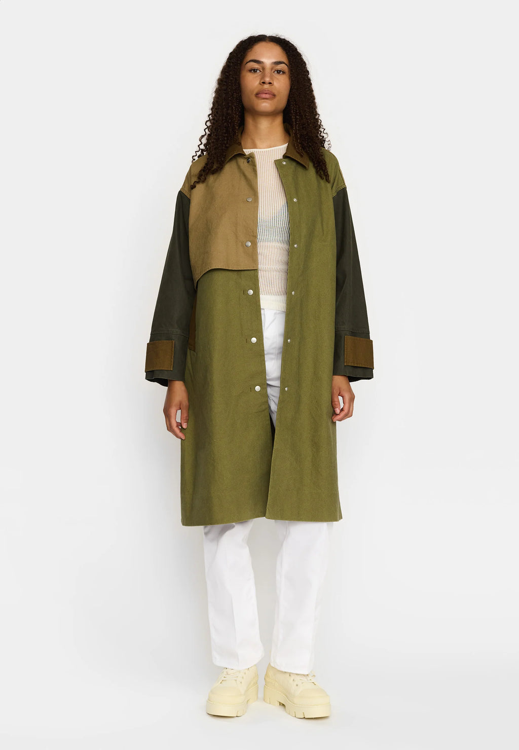 SELFHOOD - Block Trench Coat / 77350