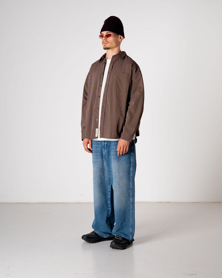 WOODBIRD - WBJONJ STRIPE SHIRT