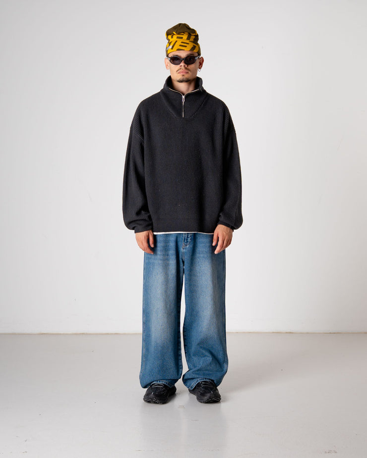 WOODBIRD - LEE WOOL NKIT HALF ZIP