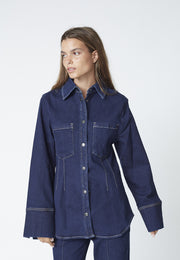 CO'COUTURE - THEOCC FITTED DENIM SHIRT