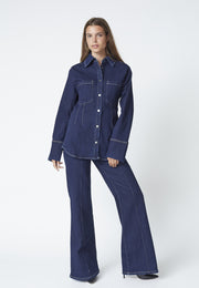CO'COUTURE - THEOCC FITTED DENIM SHIRT