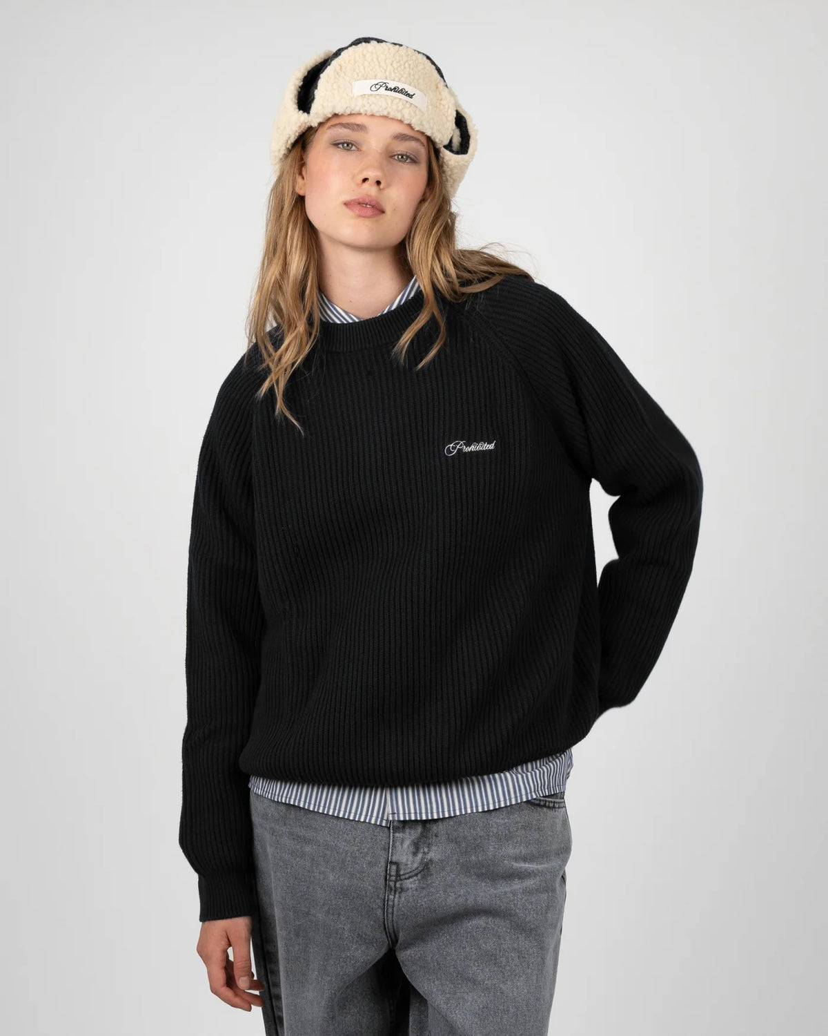 PROHIBITED - Campus Knit Sweater