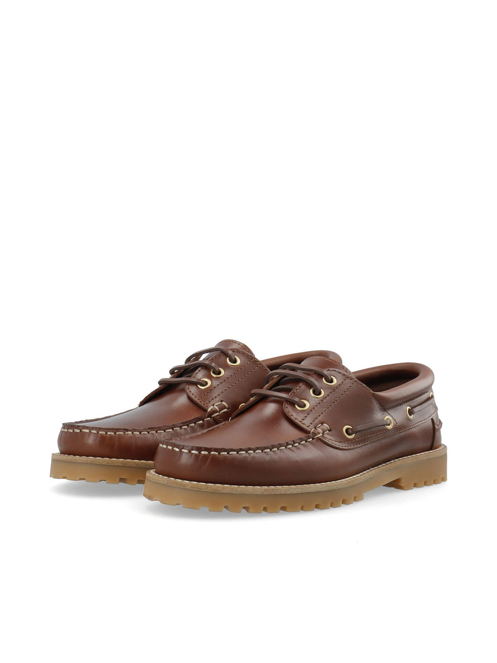 WHITE - BIAGREG Boat Shoe Pull Up Leather 2.0