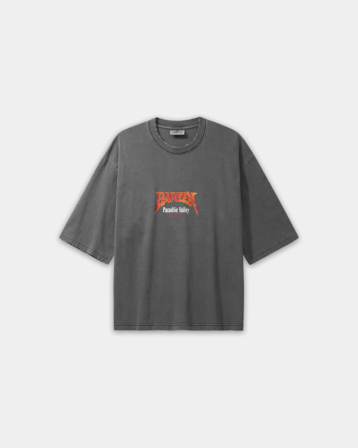 BAREEN - Oversized Box Fit - World Tour - Washed Black