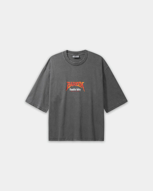 BAREEN - Oversized Box Fit - World Tour - Washed Black