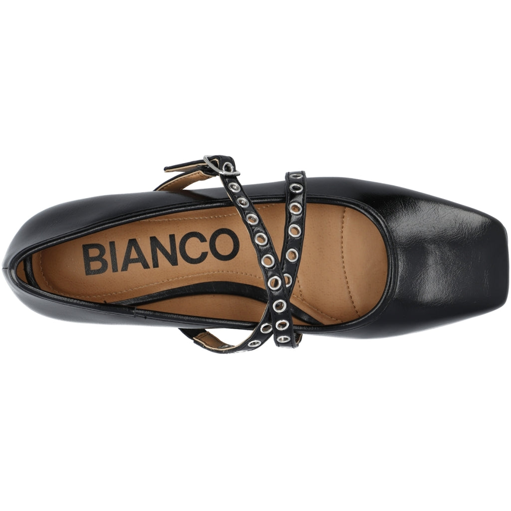 WHITE - BIAROSE Karré Cross Mary Jane Faux Leather