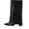 WHITE - BIAMARALYN Fold Over Boot Faux Leather