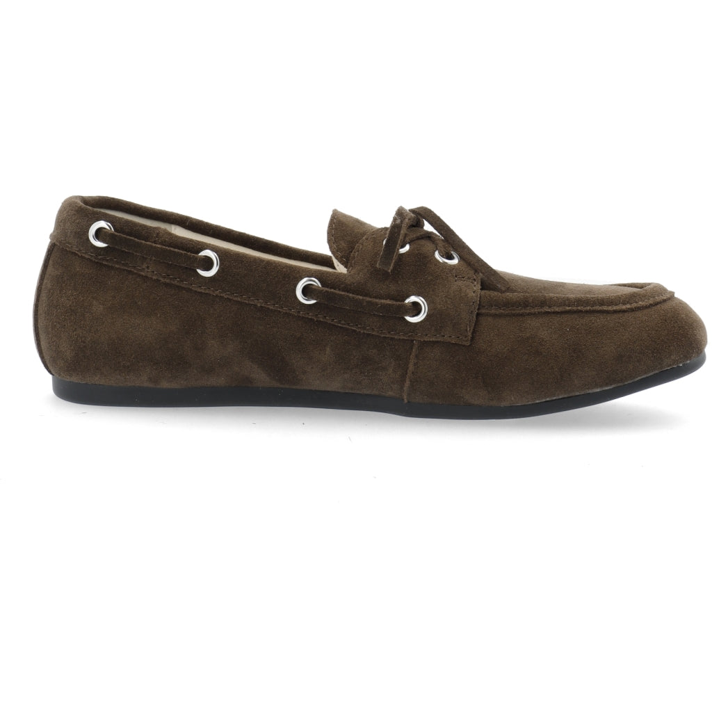 WHITE - BIAMARLENE Boat Shoe Suede
