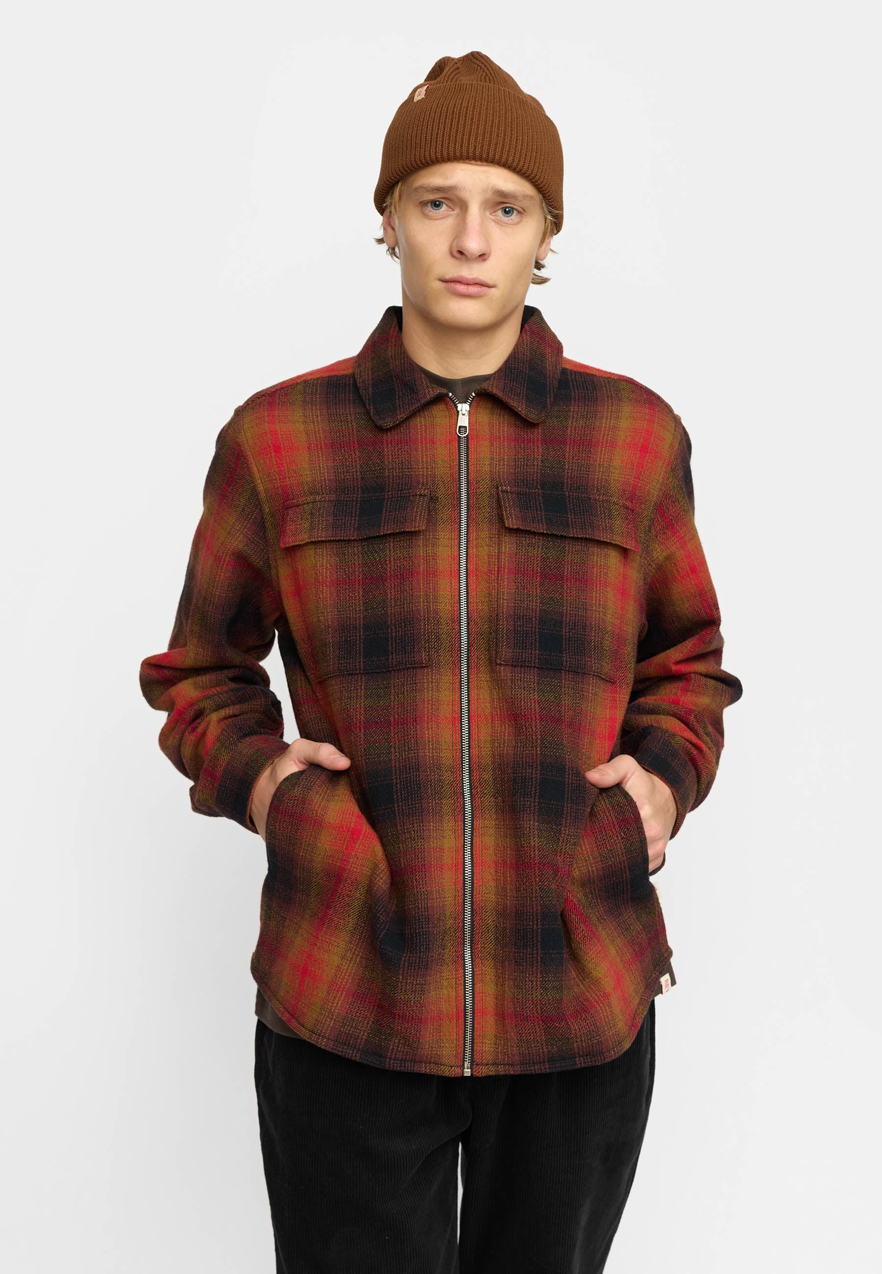 REVOLUTION - Overshirt w. Zipper 3209