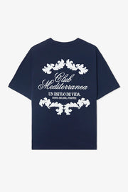 POMPEII - T-SHIRT CLUB MEDITERRANEA NAVY BOXY TEE