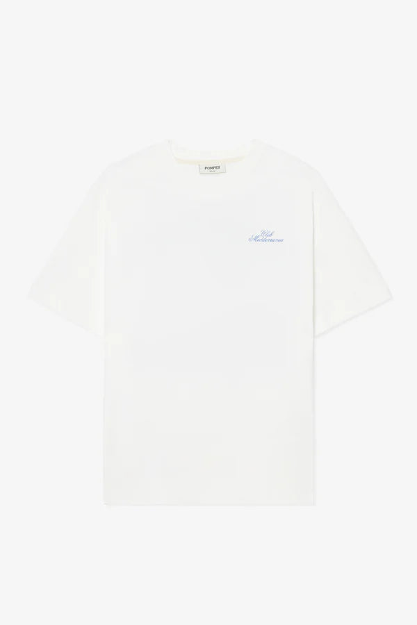 POMPEII - T-SHIRT CLUB MEDITERRANEA OFF WHITE BOXY TEE