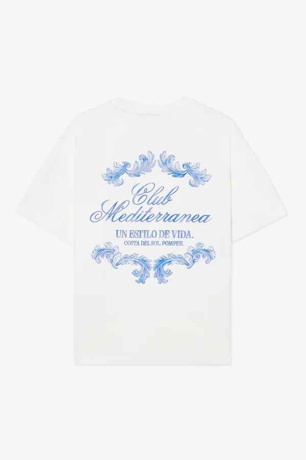 POMPEII - T-SHIRT CLUB MEDITERRANEA OFF WHITE BOXY TEE