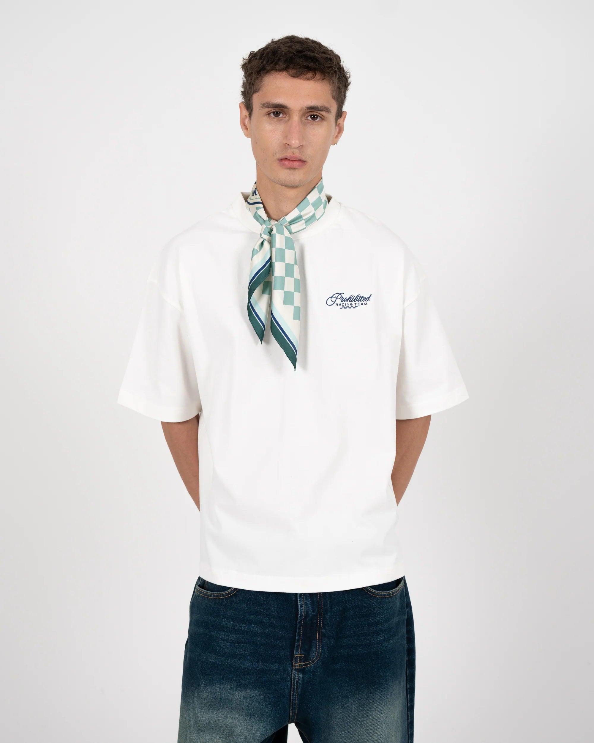 VIETATO - Ciclisti Tee Off-White