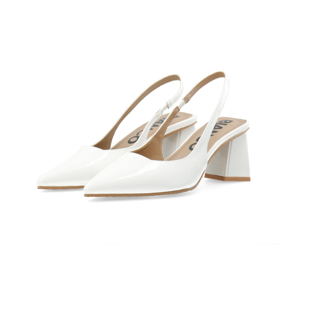 WHITE - BIAMARALYN Slingback Patent