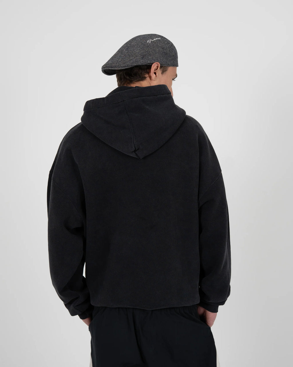 PROHIBITED - Racing Club Hoodie Black (Stone Washed)