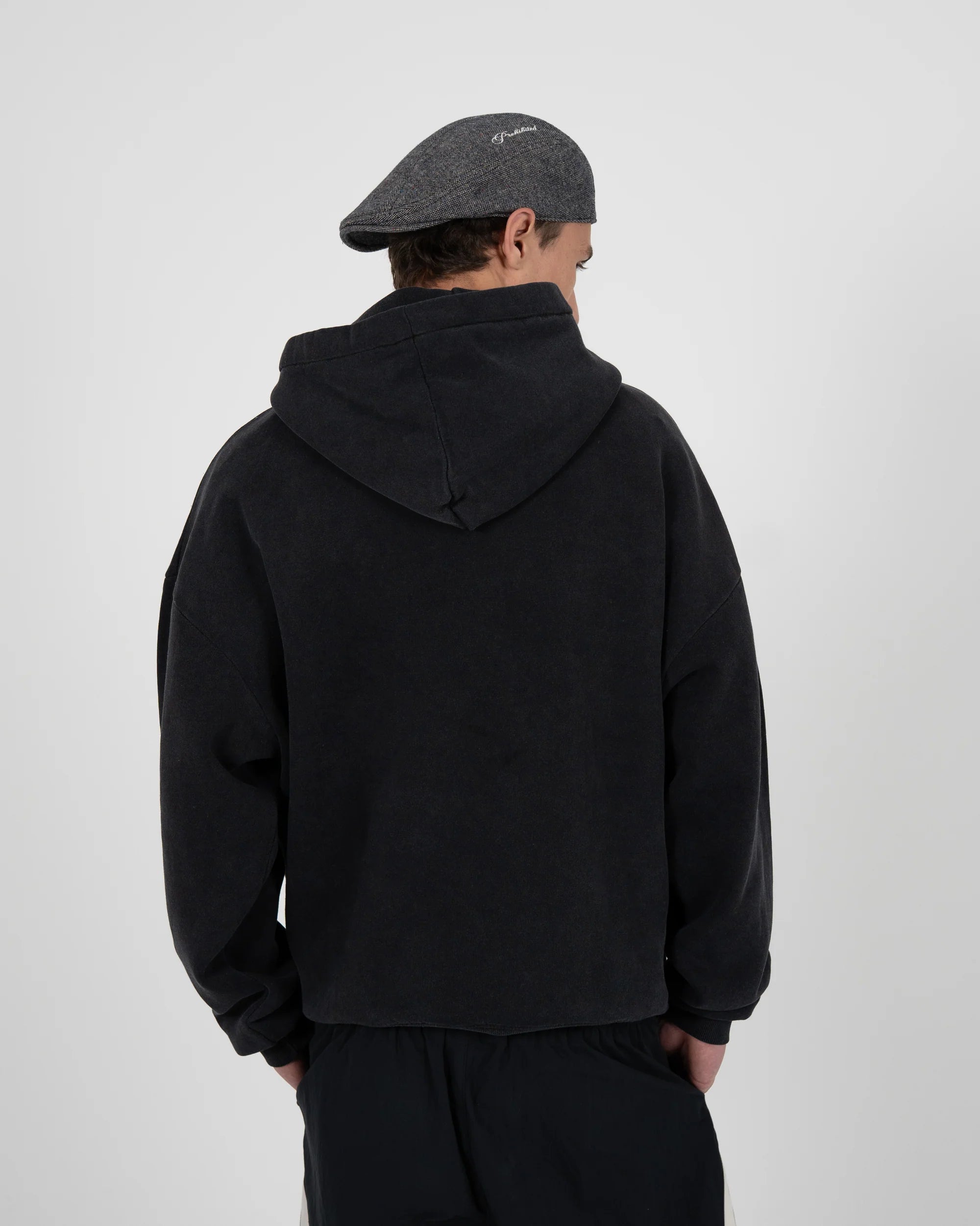 PROHIBITED - Racing Club Hoodie Black (Stone Washed)