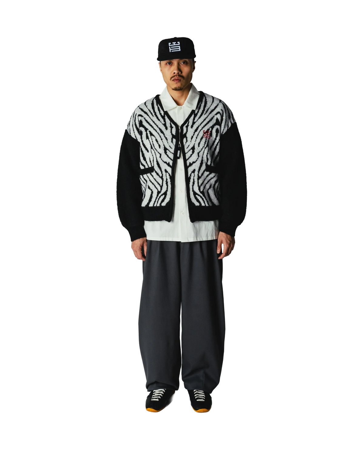 WOODBIRD - WBOni Zebra Zip Cardigan