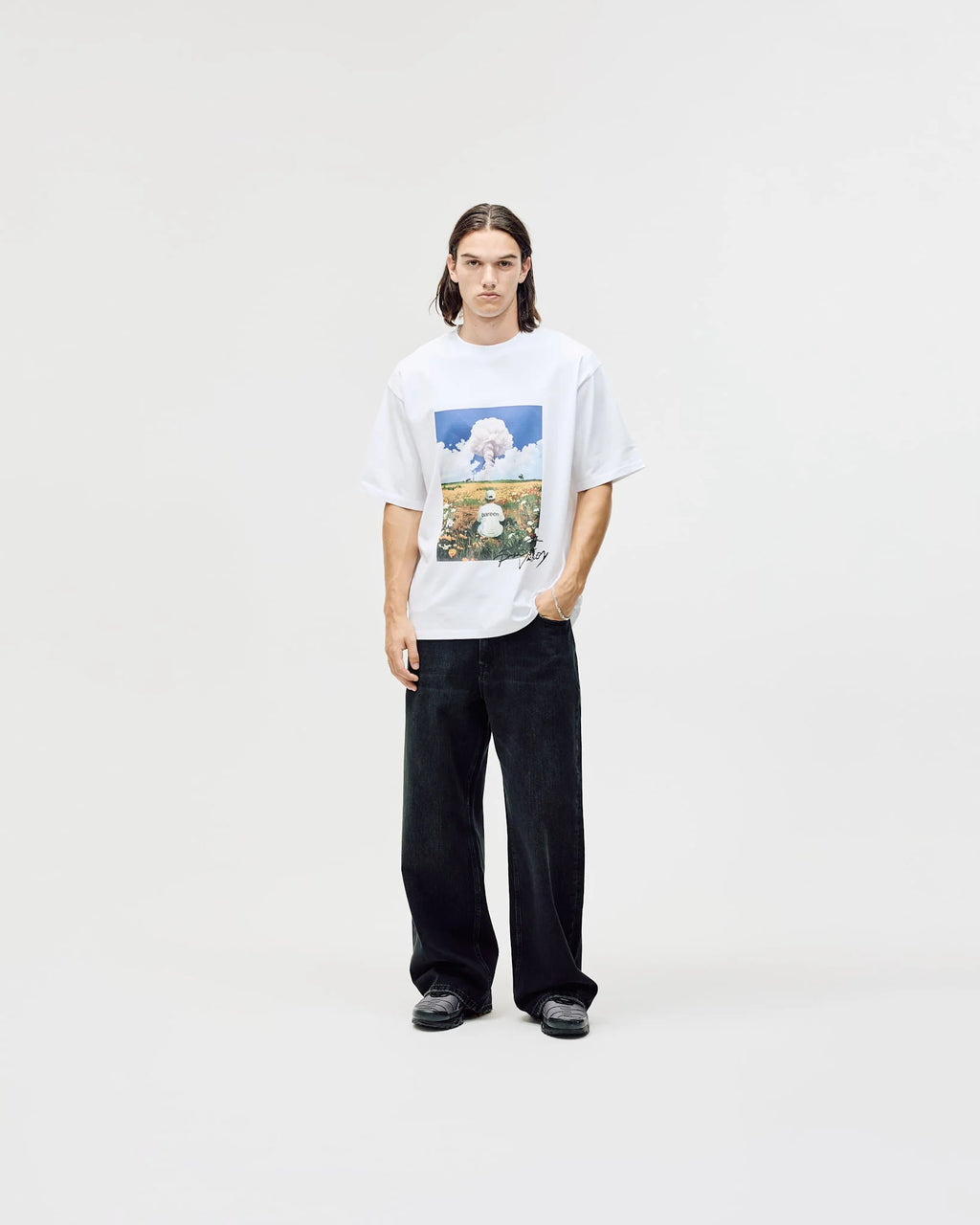 BAREEN - Box Fit T-shirt - Field