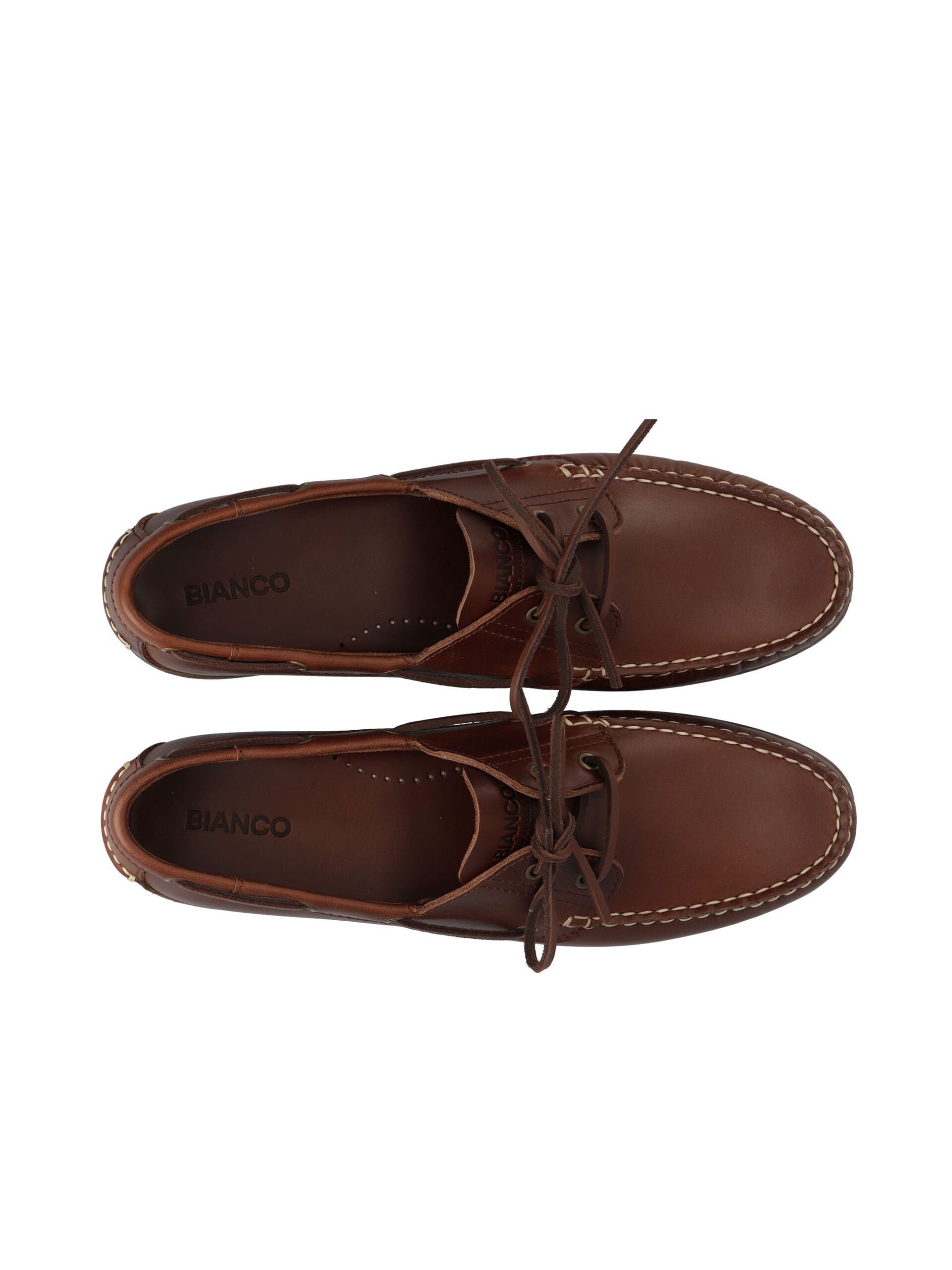 WHITE - BIAIBIZA Boat Shoe Pull Up Leather