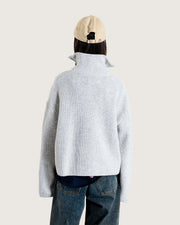 WOODBIRD - fang half zip knit