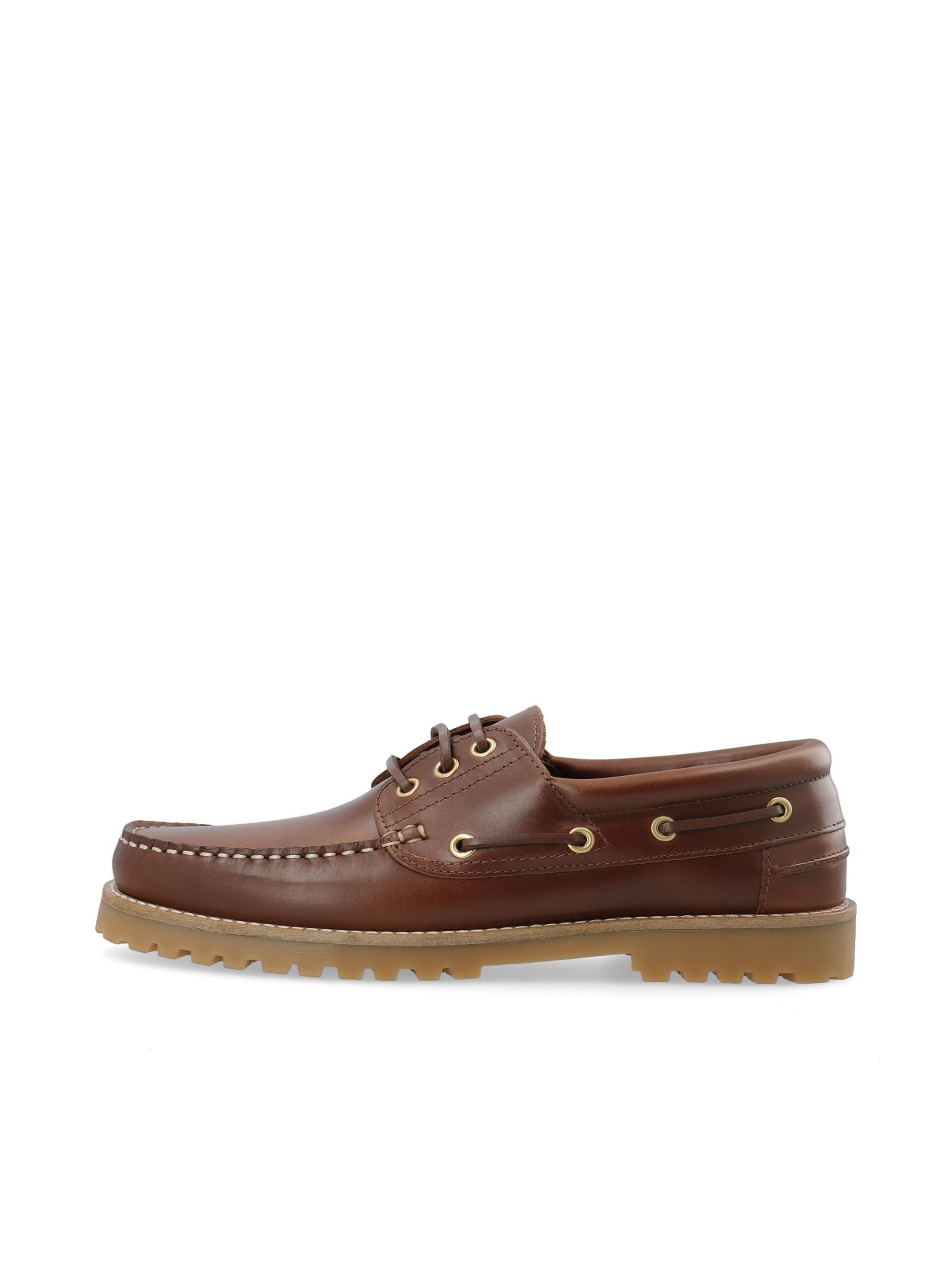 WHITE - BIAGREG Boat Shoe Pull Up Leather 2.0