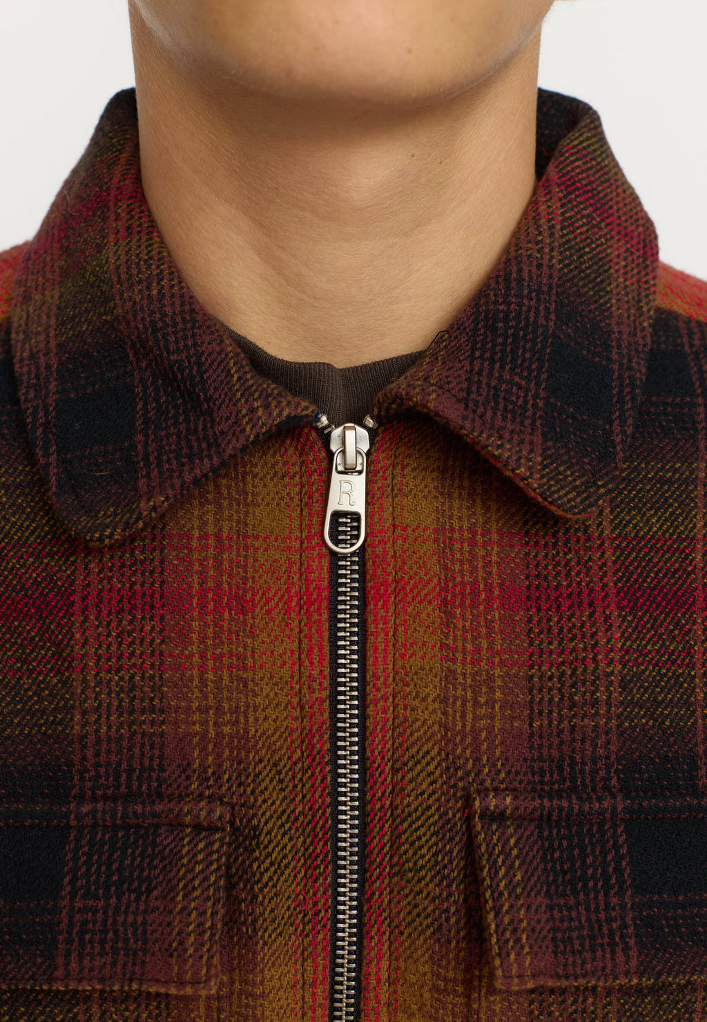 REVOLUTION - Overshirt w. Zipper 3209