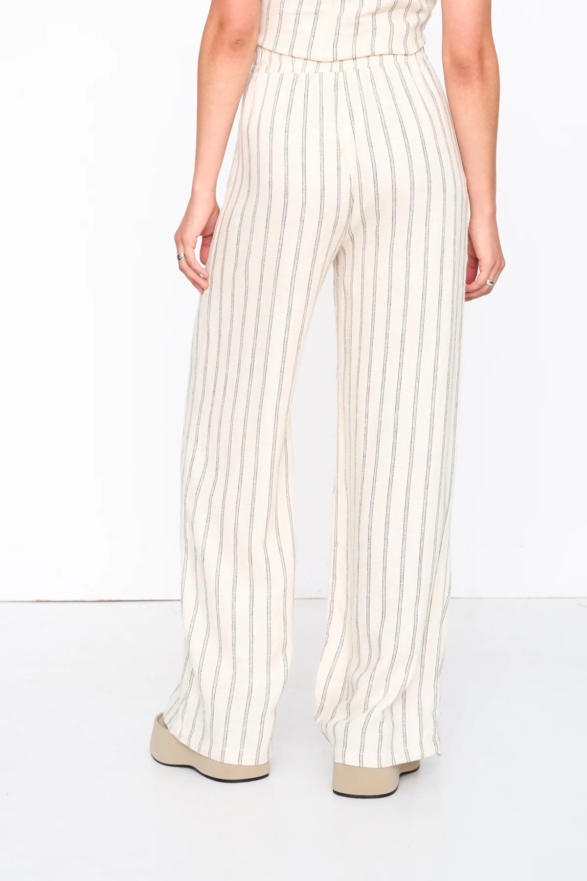 24 COLOURS - Viscose-linen blend trousers