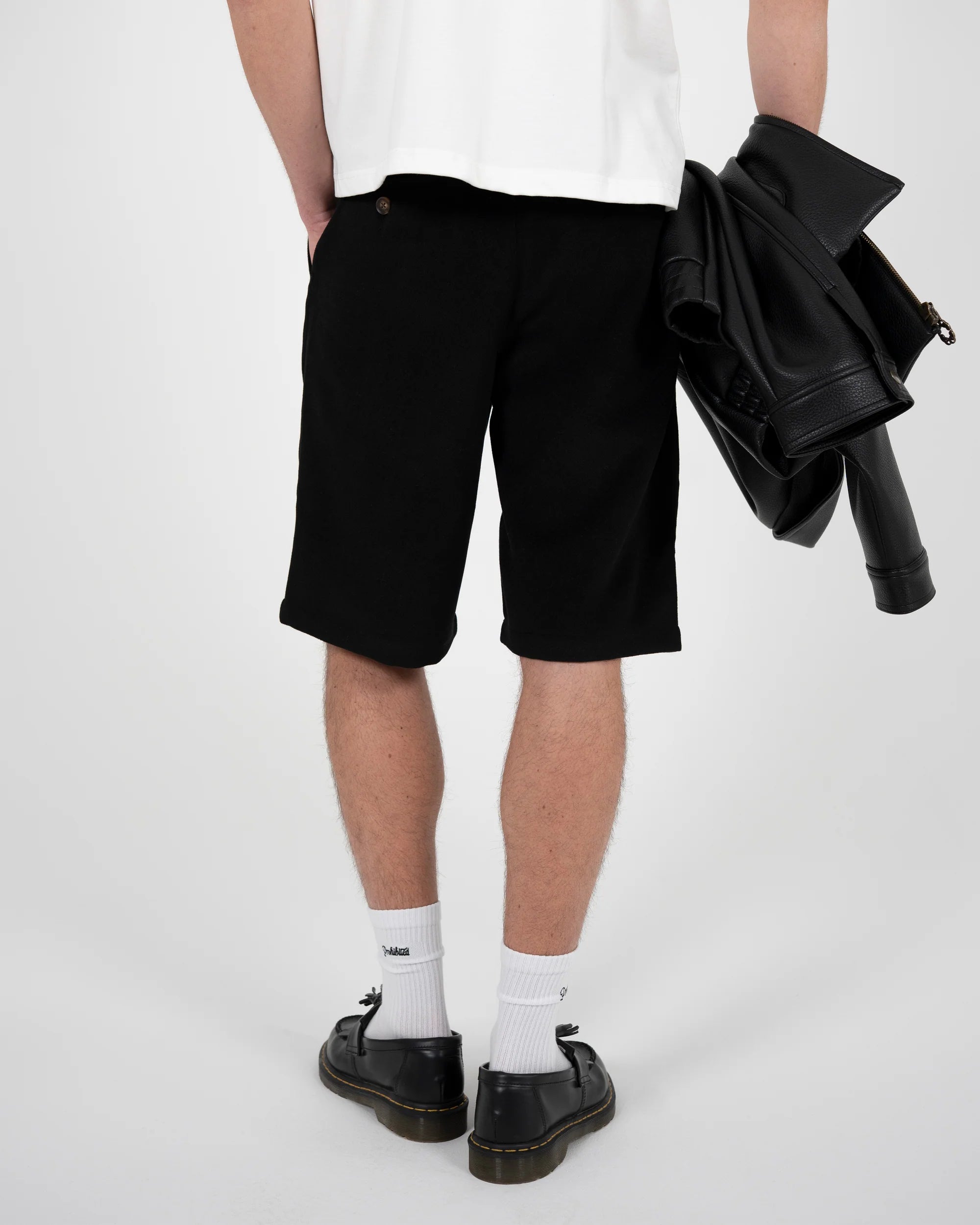 PROHIBITED - Podium Pleated Shorts Black