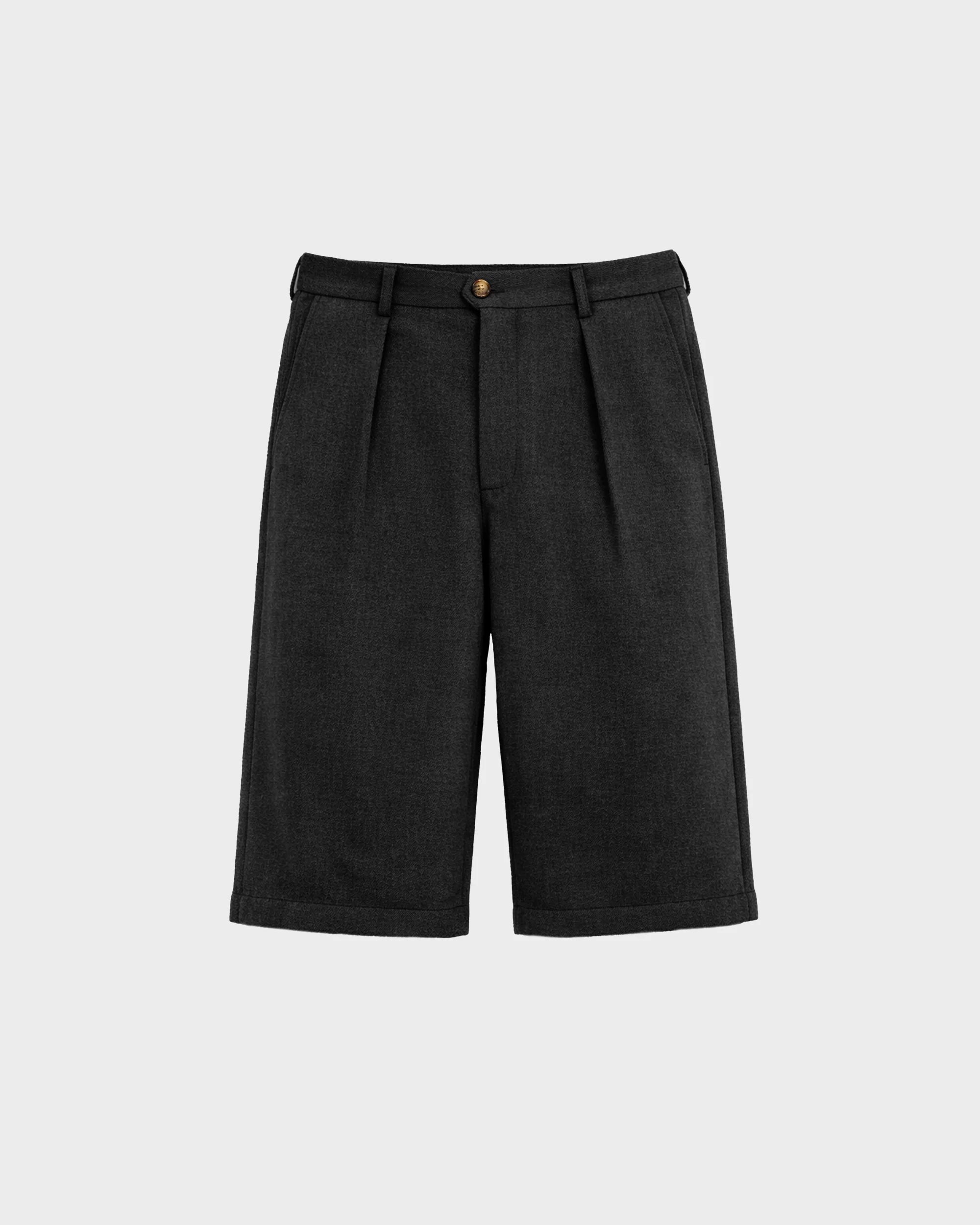 PROHIBITED - Podium Pleated Shorts Black