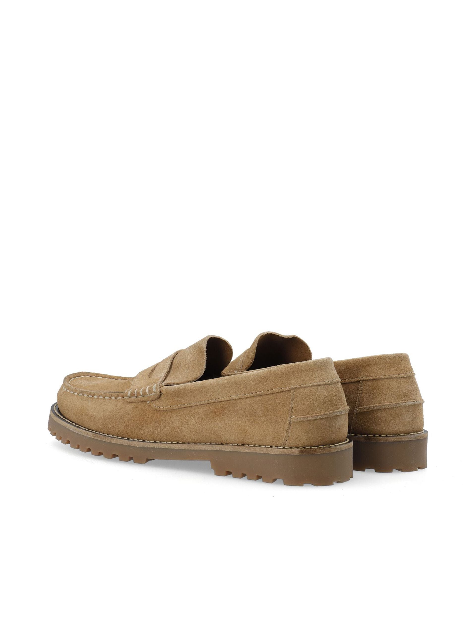 WHITE - BIAGREG Penny Loafer Suede