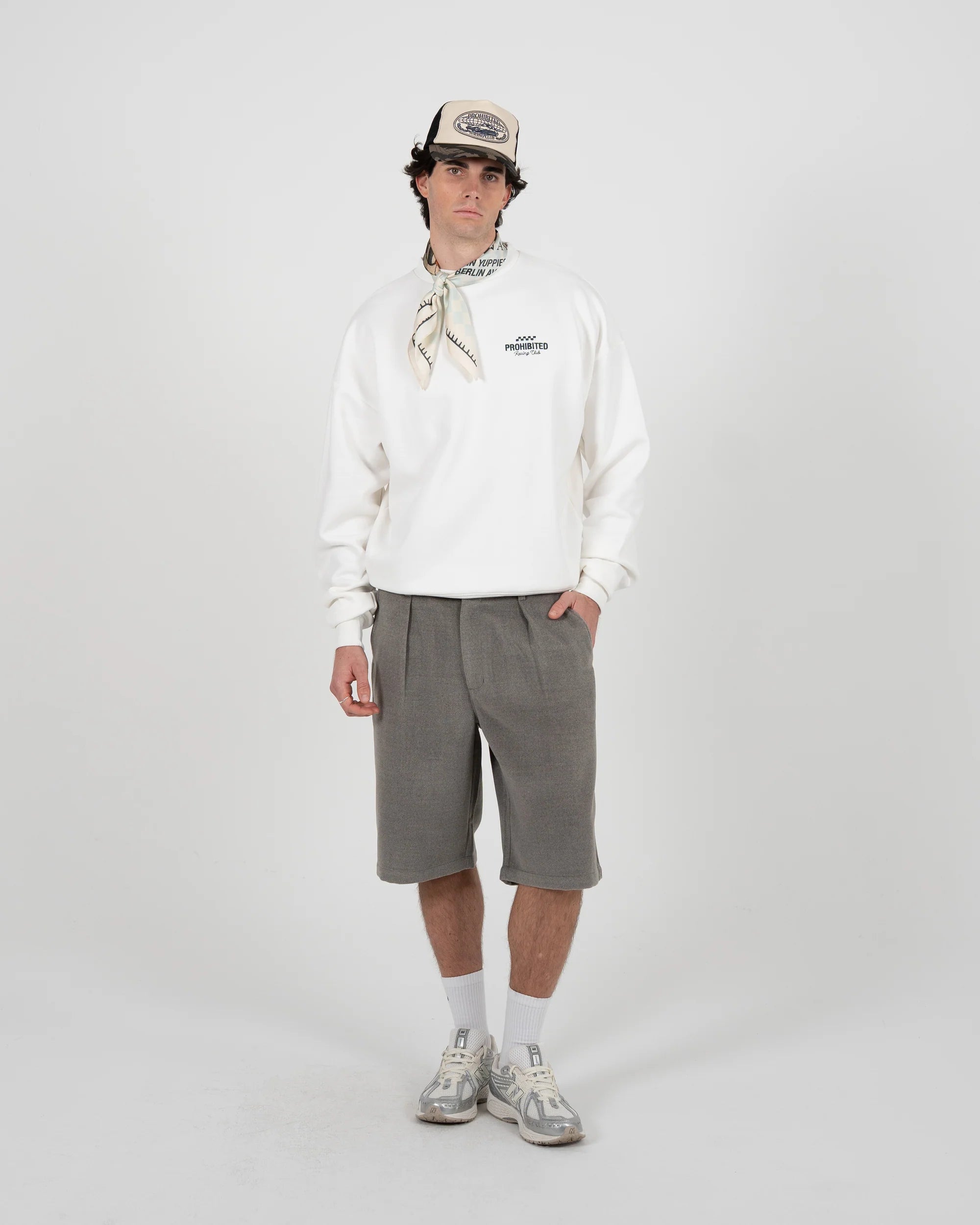 PROHIBITED - In A Rush Crew Neck Off-White