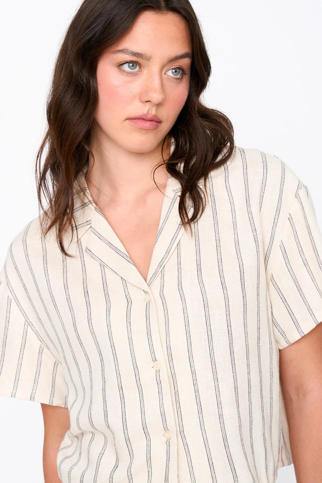 24 COLOURS - Viscose-Linen Blend Blouse