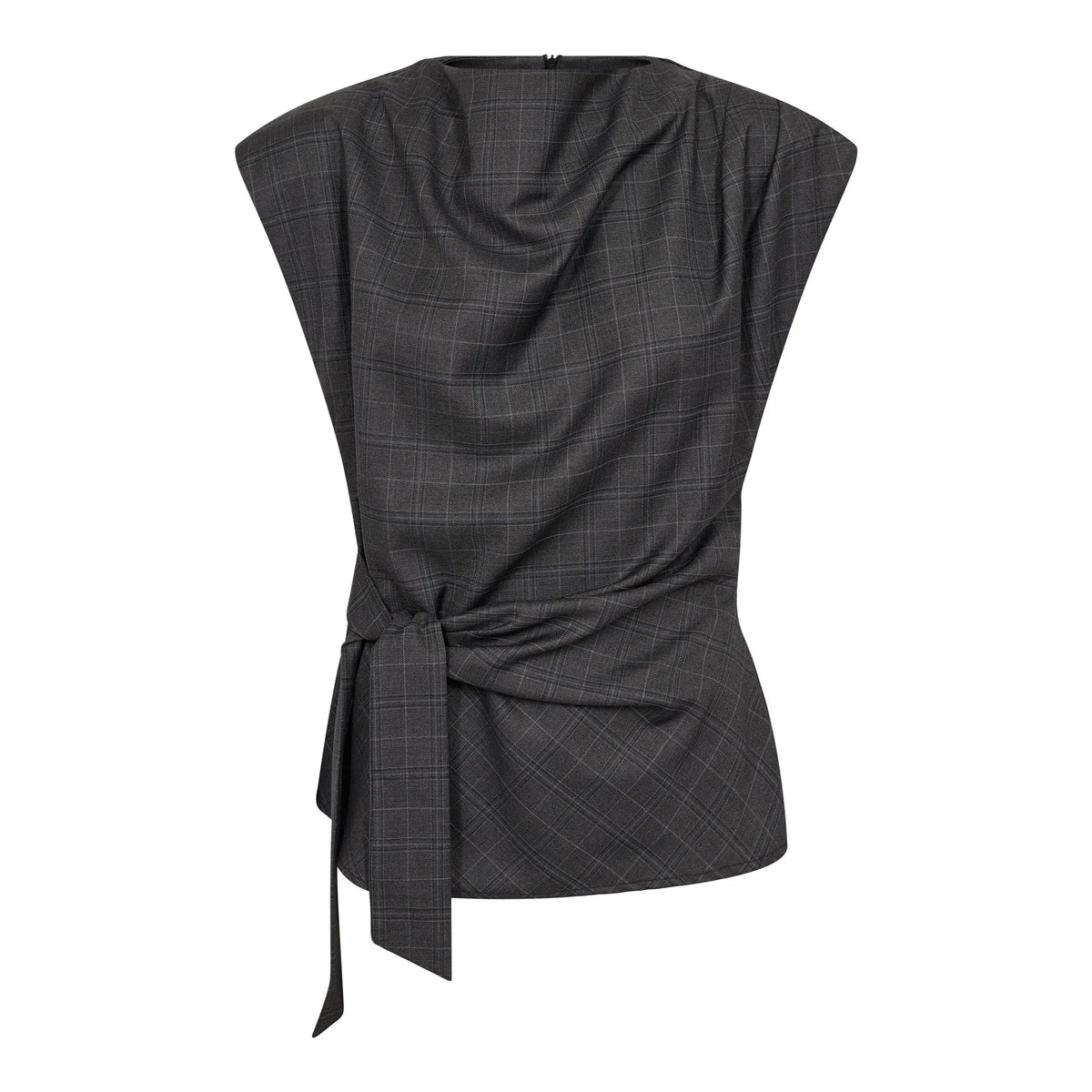 CO COUTURE - EloraCC Check Pleat Top