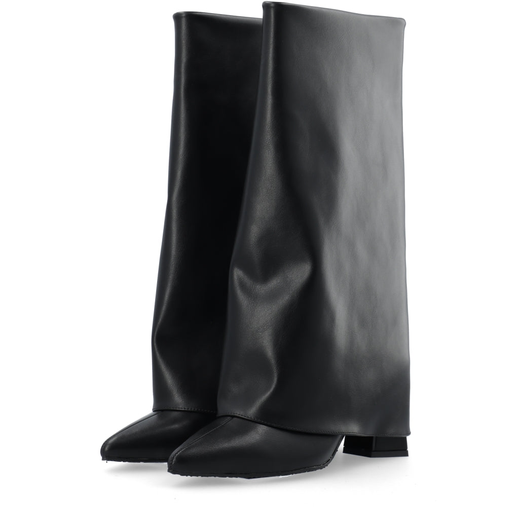 WHITE - BIAMARALYN Fold Over Boot Faux Leather