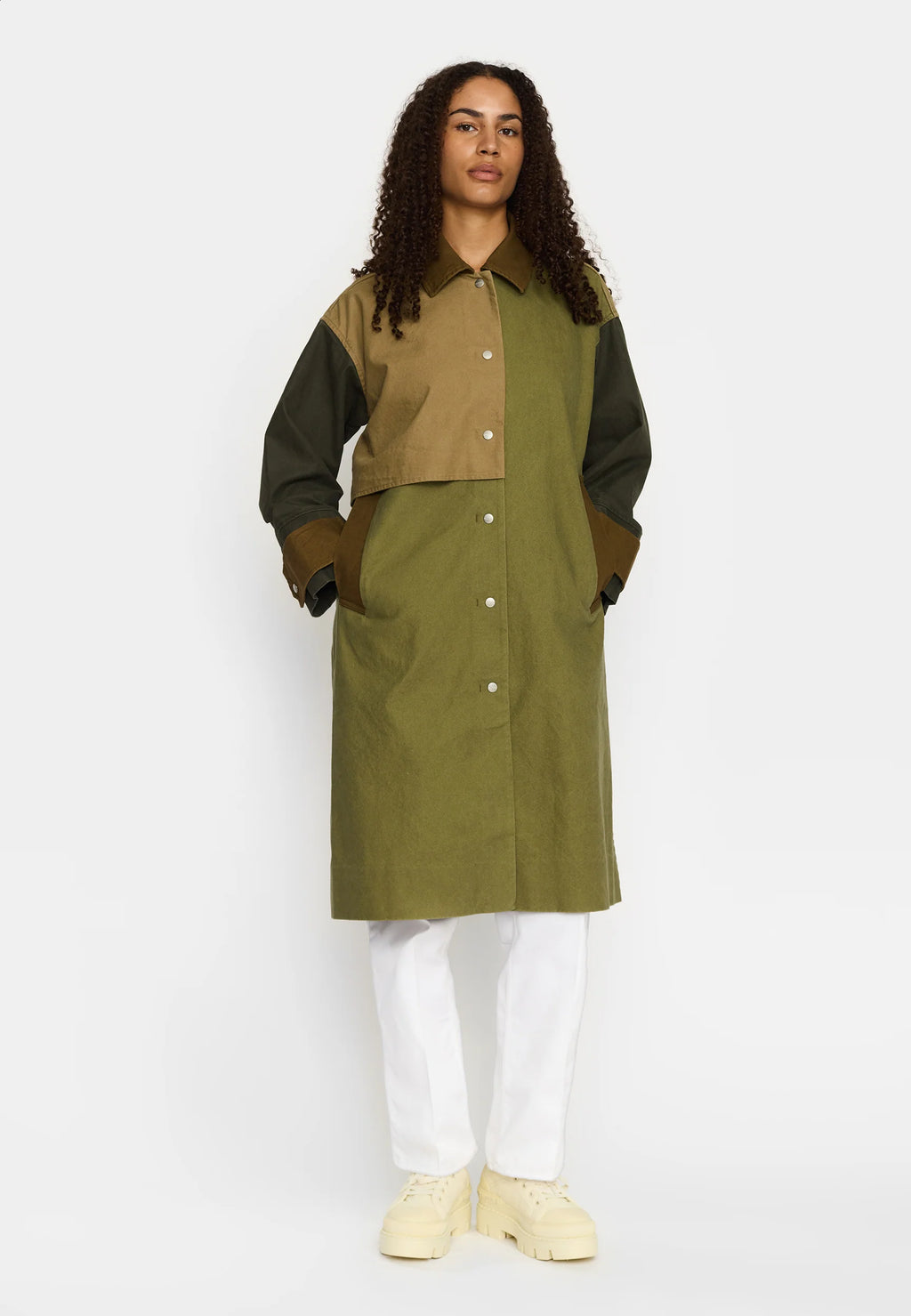 SELFHOOD - Block Trench Coat / 77350