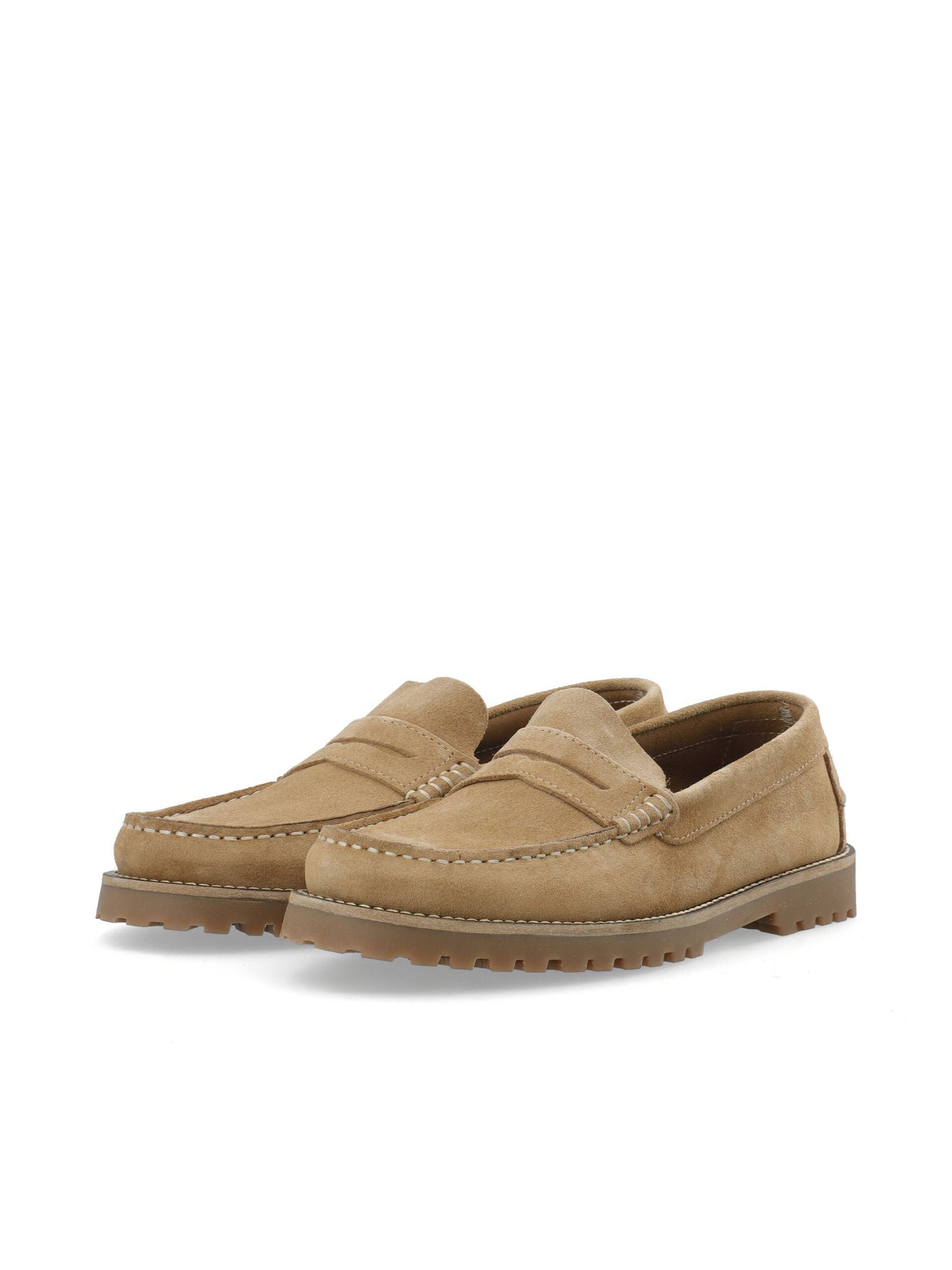 WHITE - BIAGREG Penny Loafer Suede