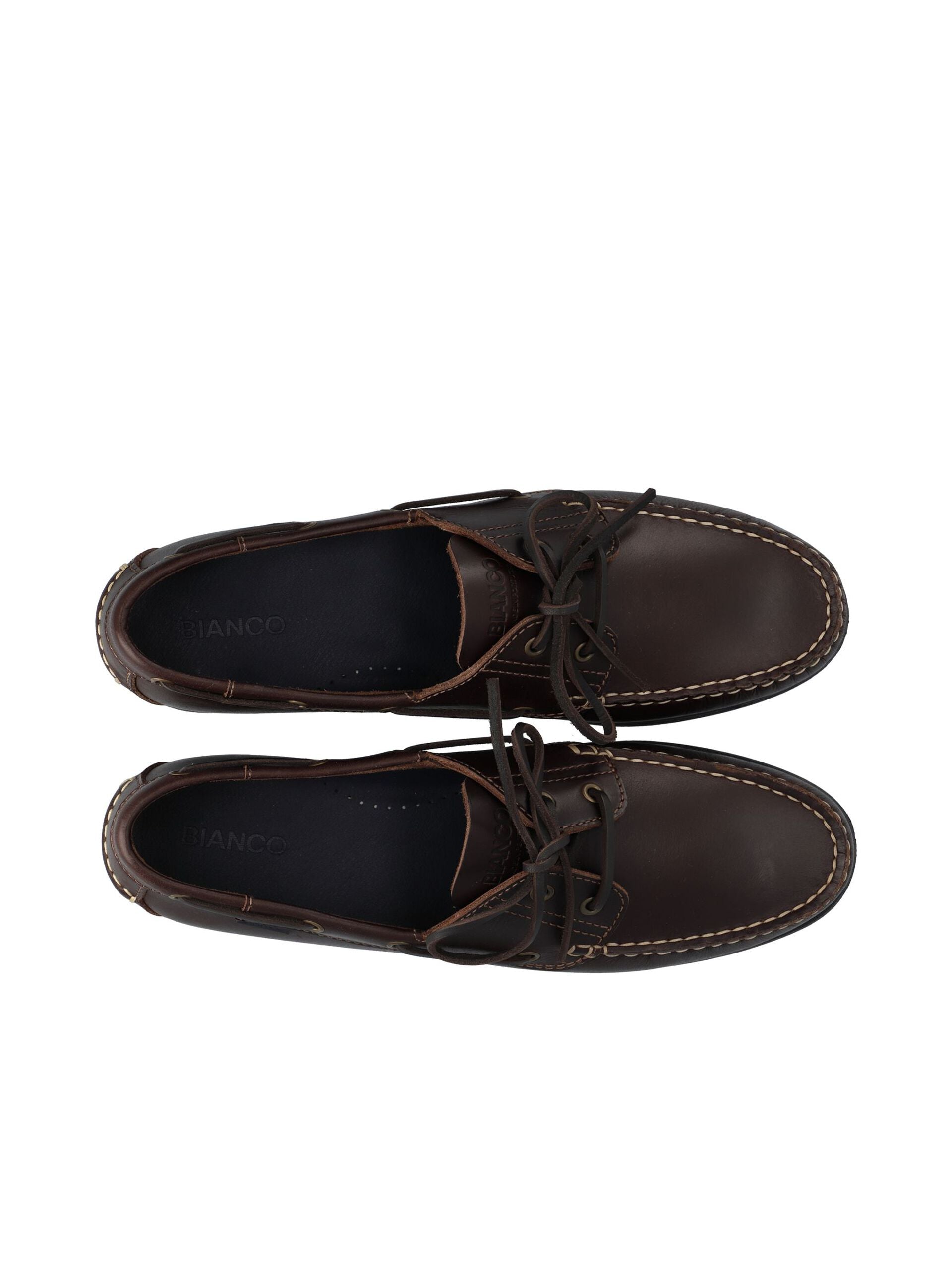 WHITE - BIAIBIZA Boat Shoe Pull Up Leather