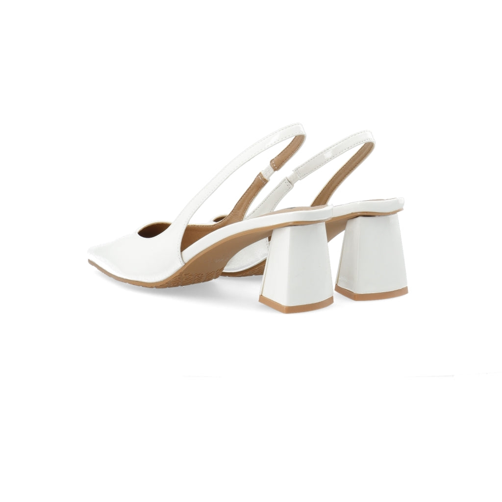 WHITE - BIAMARALYN Slingback Patent