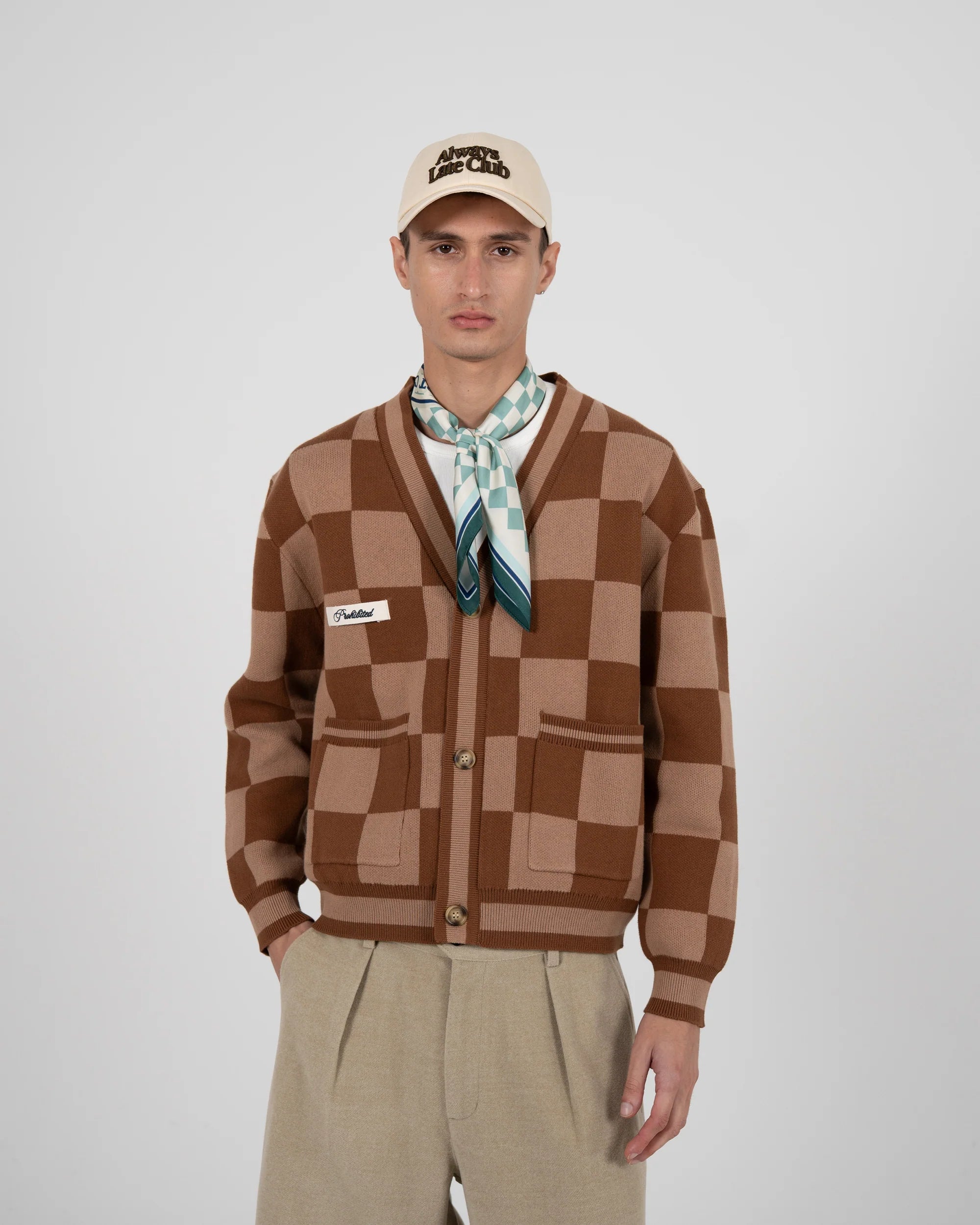 PROHIBITED - Victory Cardigan Brown