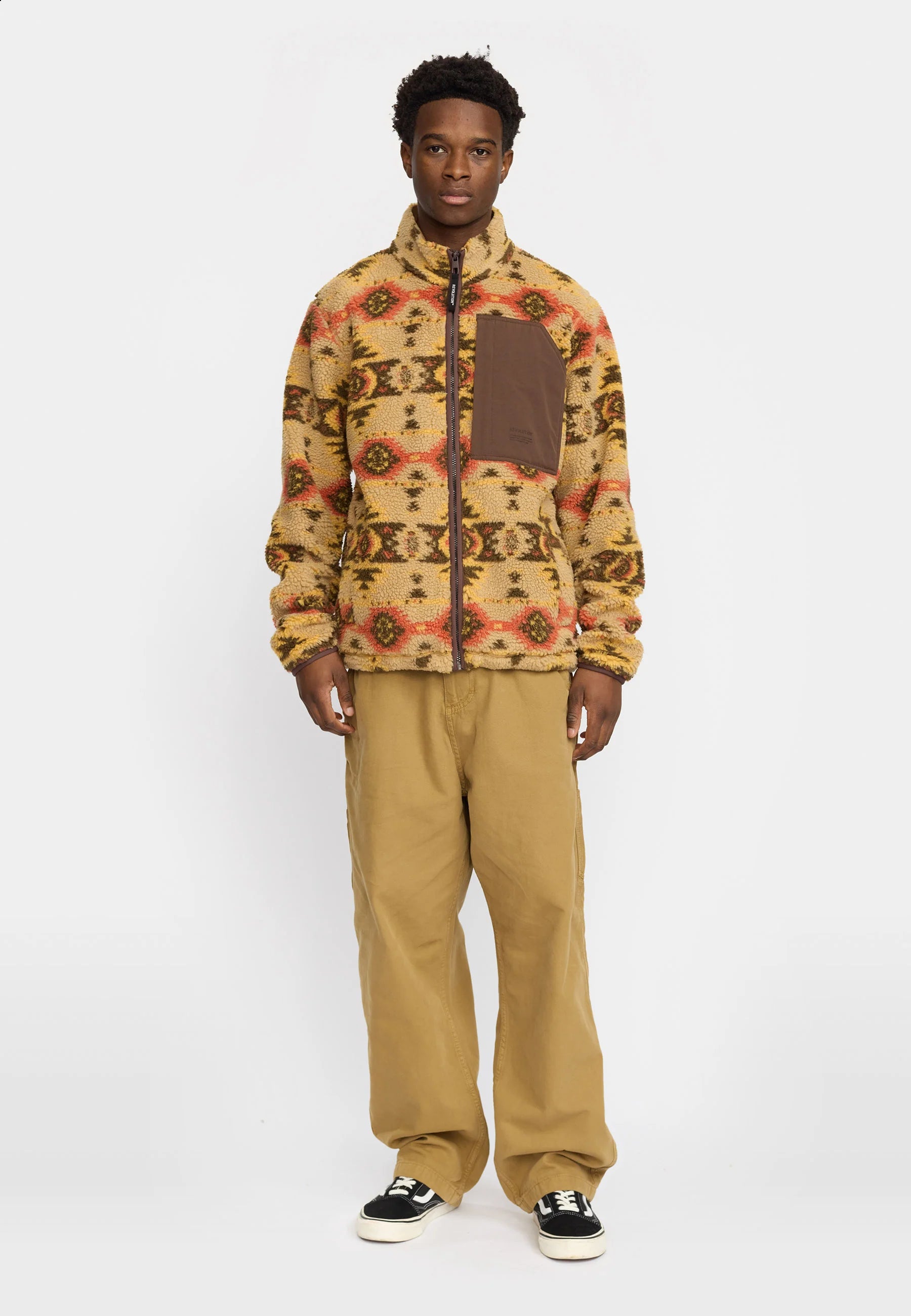 REVOLUTION - Printed Teddy Jacket 7020