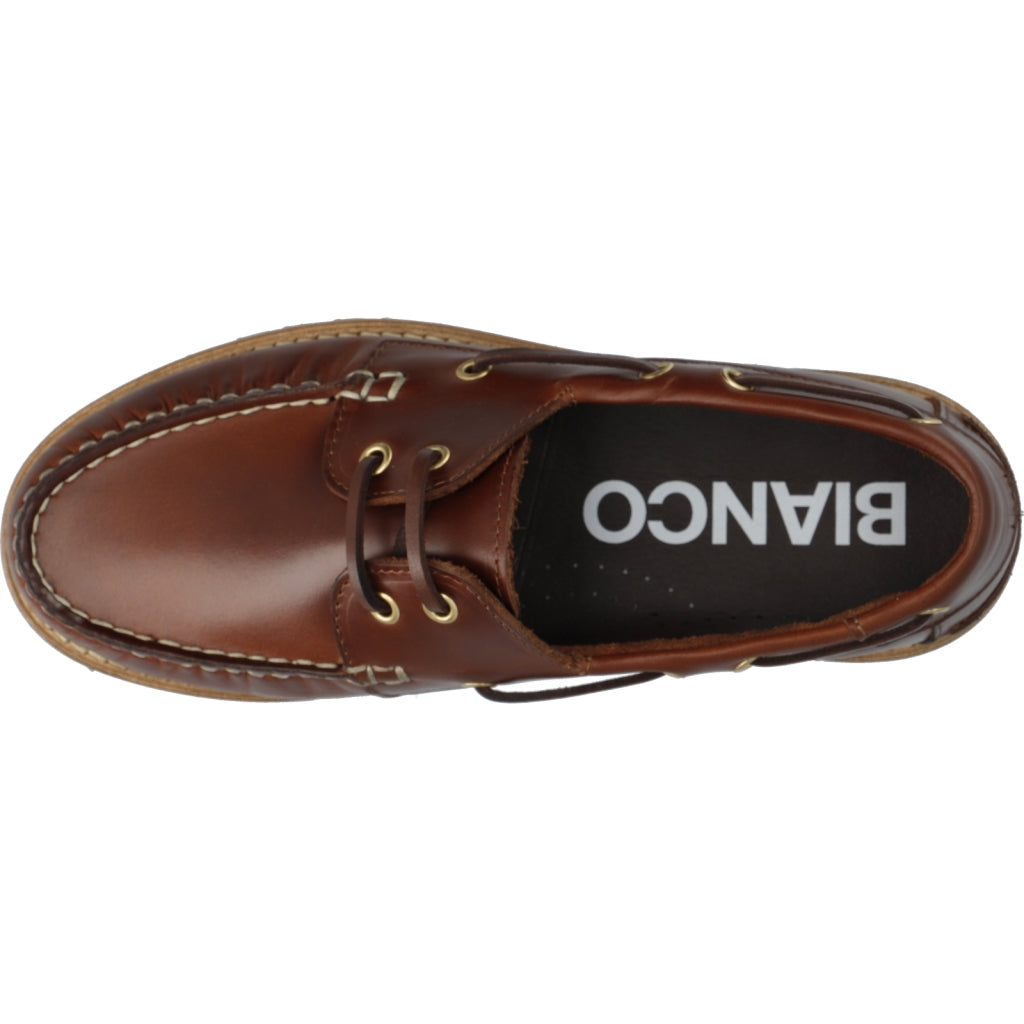 WHITE - BIACAPRI Boat Shoe Pull Up Leather