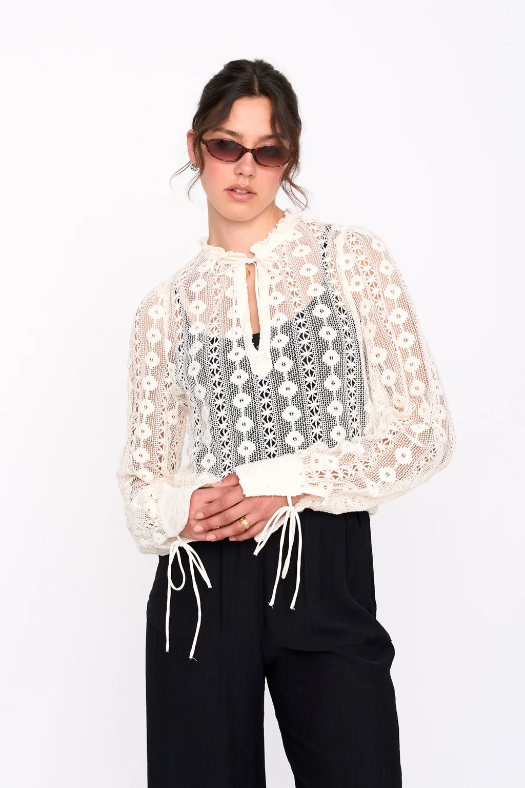 24 COLOURS - Lace blouse
