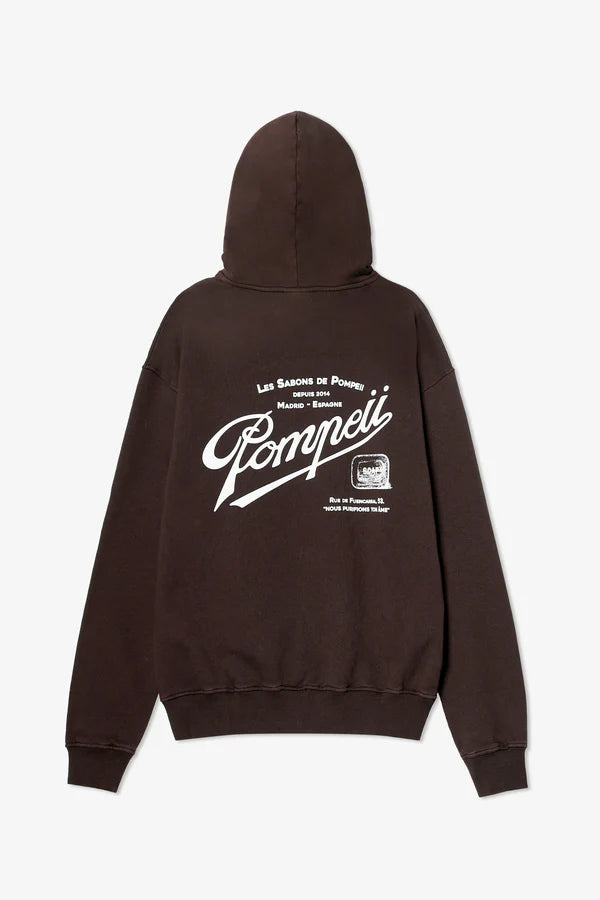 POMPEII - SWEATSHIRTS MAN SABONS DE POMPEII DARK CHOCOLATE REGULAR HOODIE