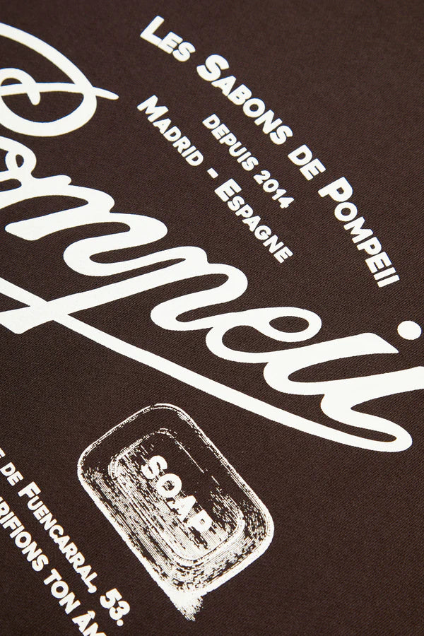 POMPEII - SWEATSHIRTS MAN SABONS DE POMPEII DARK CHOCOLATE REGULAR HOODIE