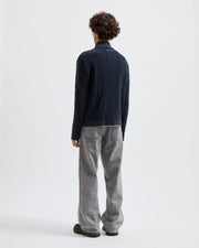 BRIXTOL TEXTILES - SEVEN MIDNIGHT BLUE WOOL